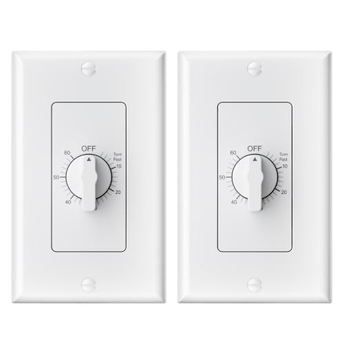 Image of BN-LINK 60 Min Bathroom Fan Timer Switch for Lights Exhaust Fan, No Neutral
