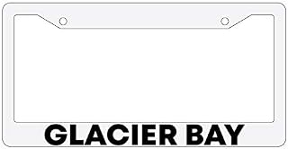 Glacier Bay White Plastic License Plate Frame DG