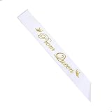 Nymph Code Prom Queen Satin Sash for Bachelor Party Club Halloween Christmas Prom Decorations Photo Props Shower Signs Supplies