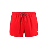 PUMA Herren Korte zwemshorts voor heren Badehose, Rot, L EU