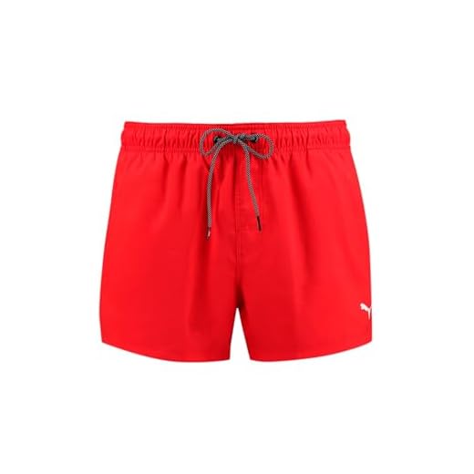 PUMA Herren Men Short Length Swim Shorts Badehose, Rot, M EU