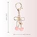 FZBYQWD Cherry Keychain Cute Bag Charm Car Keys Gift Women Fashion Keyring Birthday Mother's Day Purse Accessory