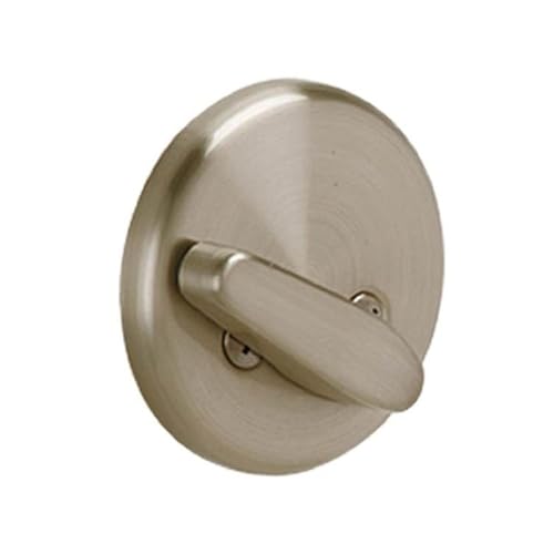 Schlage B81 619 Deadbolt with Standard Trim, Non-Keyed One Sided Deadbolt, Highest Residential Security, Satin Nickel by SCHLAGE - Used condition - US$22.68