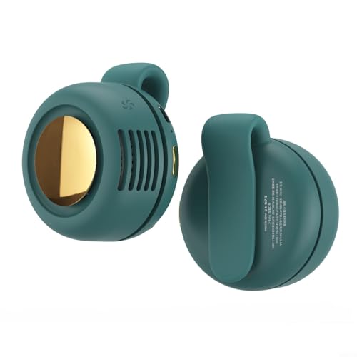 Accarugty Ventilador de clip de cintura, ventilador de refrigeración personal giratorio de 360° con 3 velocidades, aire acondicionado portátil para camisa debajo, ventilador manos libres para trabajo