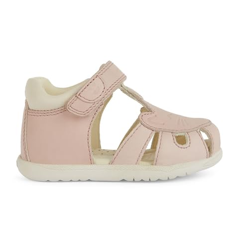 Geox B SANDAL MACCHIA GIR, Sandalia para Bebé-Niñas, LT ROSE/LT IVORY, 24 EU