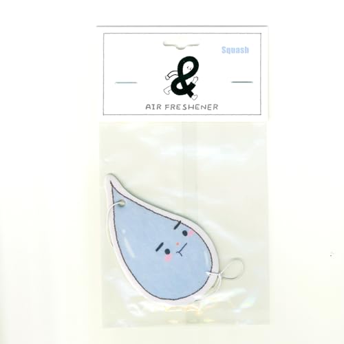 Image of Generic A&D Hanging Air Freshener for Car, Home, Office, Bathroom | 8 Pack | Multiple Designs & Scents (Bikini Tree|Heart|Fish|Bee|Waterdrop|Sock|Golf Ball|Bikini Butterfly) (Waterdrop (Squash))