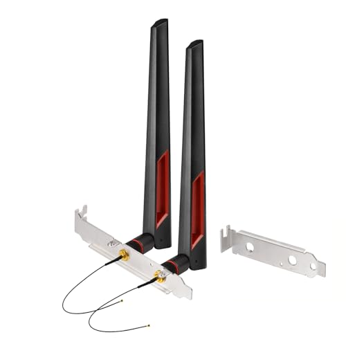 Antenne WiFi Double Bande 2,4 GHz 5 GHz Superbat avec Câble 25cm pour Répéteur Sans Fil