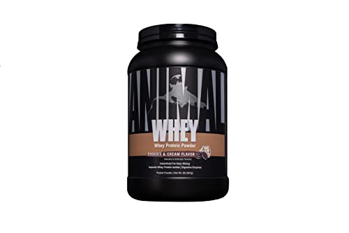 Animal Whey Isolate Whey Protein Powder â Isolate Loaded for Post Workout and Recovery â Low Sugar with Highly Digestible Whey Isolate Protein and Pounds AM64, Cookies & Cream, 32 Ounce