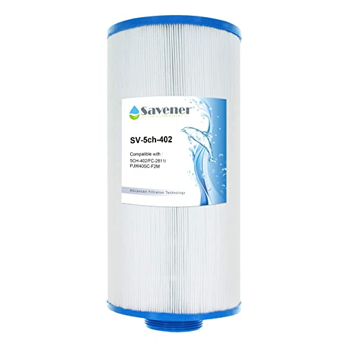 Savener Pool & Spa Filter Cartridge Replacement for 6540-723, PJW40SC-F2M, Filbur FC-2811,Unicel 5CH-402,40 sq.ft hot tub Filter 1pack by Savener - Used condition - CA$23.51
