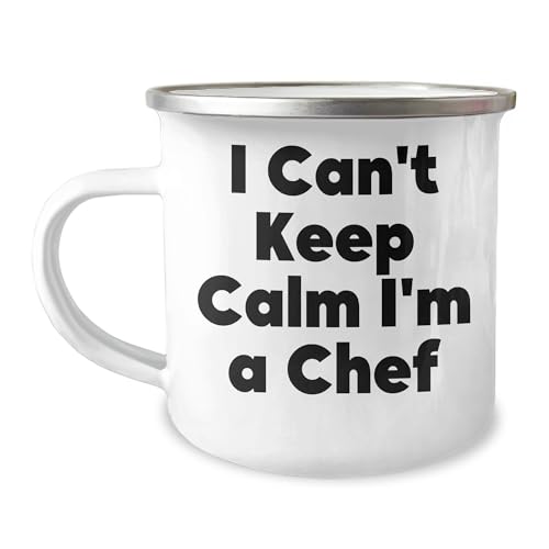 Chef Gifts with a Twist: 'I Can't Keep Calm I'm A Chef' Valentine's Camping Mug, Gifts from Friends
