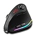 zelotes Bluetooth Wireless Mouse with Joystick,Rechargeable,24.000 DPI,11 Programmable Buttons,RGB,Dual Mode (BT+2.4G USB Receiver),Optical Vertical Ergonomic Gaming Mouse for Laptop,PC,Tablets