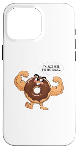 I'm Just Here For The Donuts �ʔ����W���X�g�����O�`���R���[�gT�V���c �X�}�z�P�[�X iPhone 16 Pro Max �p