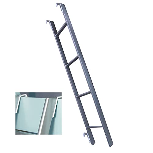 Échelle de lit superposé en métal, échelle de lit superposé de 59 Pouces, escabeau de loft de Bateau de Voiture, échelle de lit superposé Peu encombrante pour Maison/Camping-Car/Trampoline
