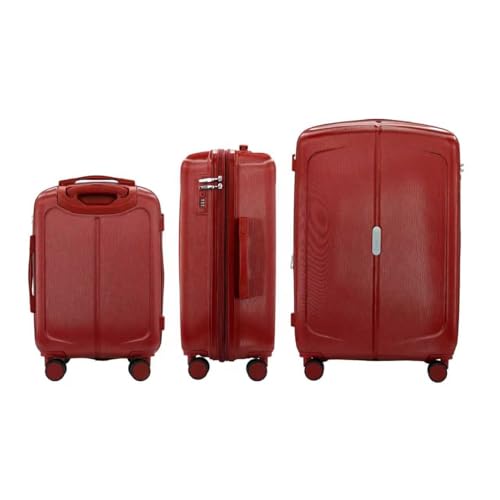 Image of IZOD Mateo 3 Piece Expandable Hardside Luggage Set, Maroon