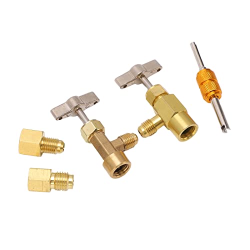 Dispensador de refrigerante R1234Yf con válvula de latón miniatura 3