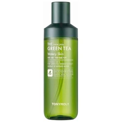 TONYMOLY The Chok Chok Green Tea Watery Skin - Hydrating and Soothing Facial Toner with Green Tea, K-Beauty Skincare, 180ml | Ya disponible en tu tienda friki favorita! En mundofriki.es!