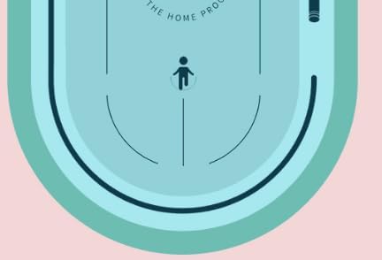 Jump Rope Mat Thickened Yoga Mat, Non-Slip Rubber Exercise Mat, Shock Absorbing Soundproof for Home Gym Indoor Outdoor, 63x39x0.31 Inch Protect Floor, Bonus Skipping Rope, Oval Fitness Mat