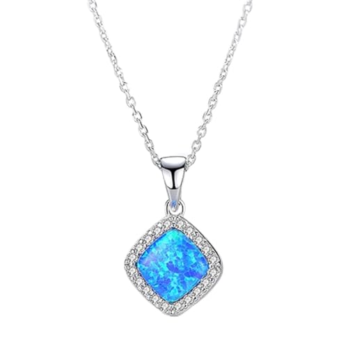 Pendentif carré opale de feu LAMGUL le cadeau idéal