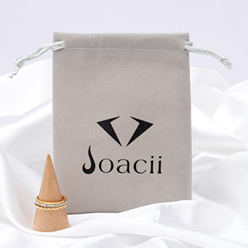 Joacii Engagement Rings For Women 18K Gold Plated Knuckle Rings Aesthetic Rings Set Comfort Fit Size 8 #TOP5