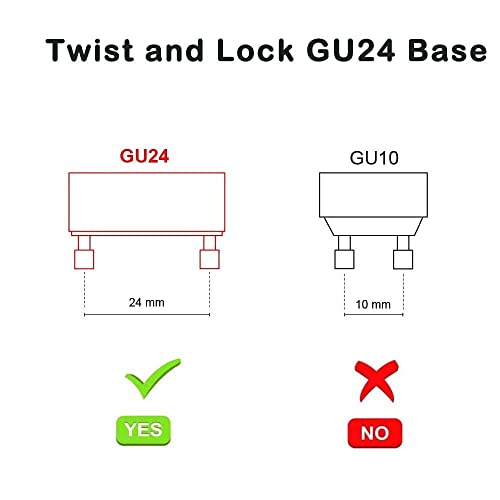 Makergroup Gu24 Led Light Bulb 2700K-3000K Soft Warm White High Brightness For Bathroom Ceiling Fan 13W 18W 23W T2 Spiral Cfl Light Replacement, 120V 10W 2Pcs(Not Dimmable) #TOP6