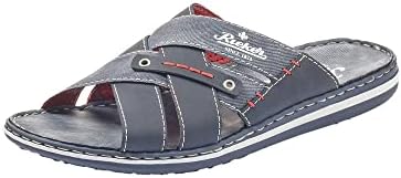 Rieker 25199 Herren Pantolette Textil/Synthetik braun