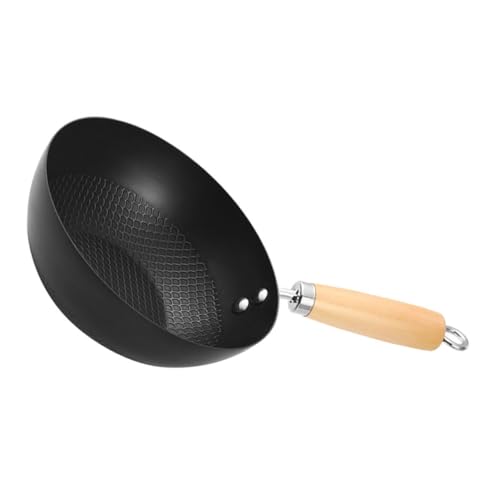 Wok tradicional con base plana y antiadherente miniatura 1