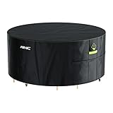 AWNIC Funda Mesa Exterior Impermeable Redonda Funda de la bañera Caliente para el Lay Z SPA Jardín Funda Muebles Patio Terraza Funda para SPA Oxford Resistente Ø190X71cm