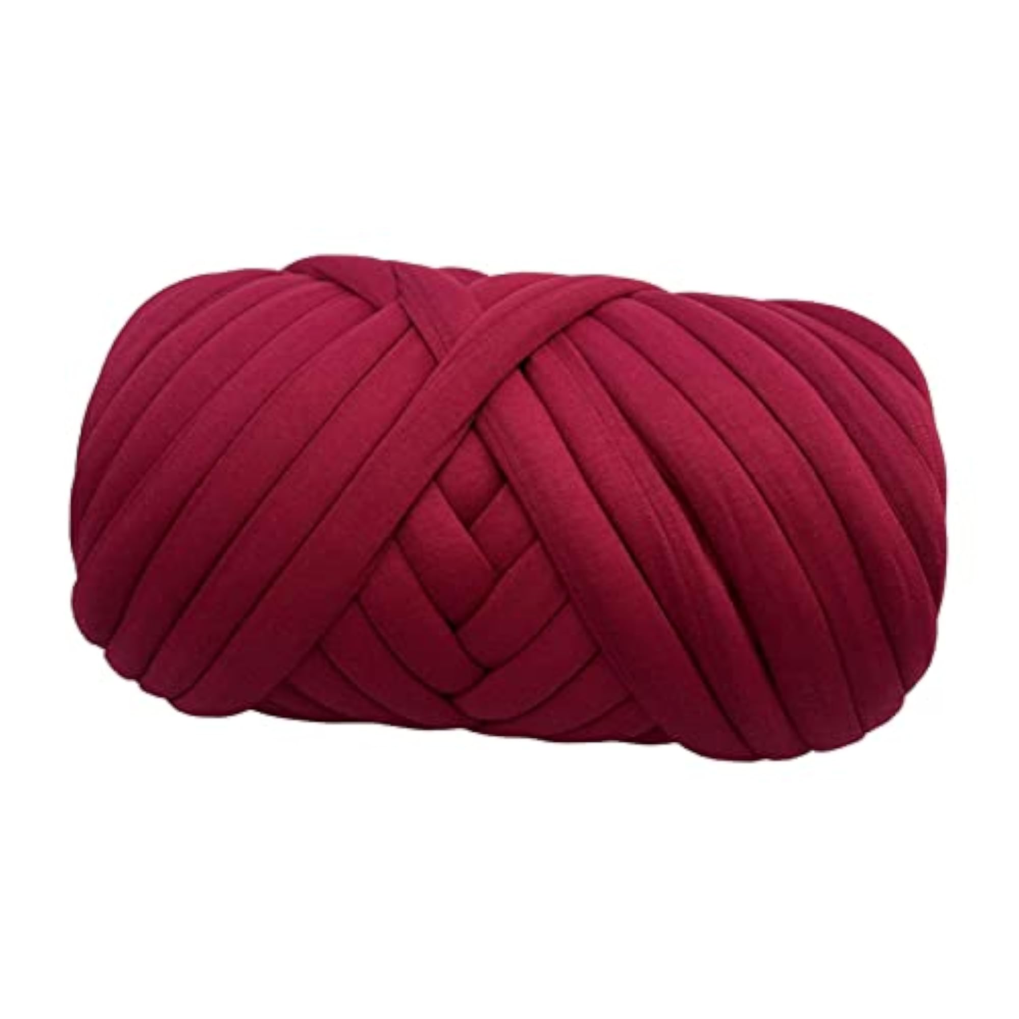 Chunky Polyester Yarn for Handmade Pillows, Red Colour
