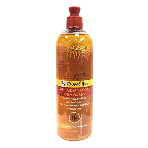 Creme Of Nature Argan Oil Apple Cider Vinegar Rinse 15.5 Ounce (460ml)