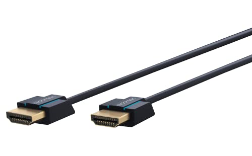 Clicktronic 70701 swobodny kabel HDMI Ultraslim High Speed z Ethernet, długość 0,5 m