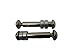 Crazy Cart Rear Axle Bolts w/Spacers - Black (Set of 2) V6+