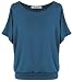 Van Der Rich ® - Oversize T-Shirt mit Fledermausärme - Damen(Denim, XL)