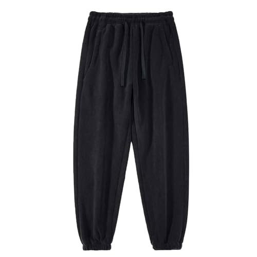Pantalon de survêtement décontracté en polaire homme pour le confort maison et outdoor