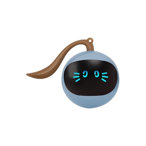 FOFOS Bola Mágica Juguetes interactivos para Gatos, activados por IA, rotación automática 360, Recargable por USB, LED de 7 Colores, para Gatitos y Juguetes para Gatos Grandes