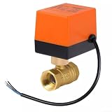 Hosrivae Kugelhahn DN20 2-Wege 2-Draht AC220V Messing Motorventil normal offen IP54 Heizung Kühlung Steuersysteme