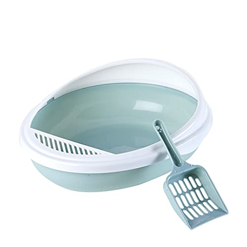 Plastic Cats Litter Box Removable Anti-Splash Reusable Pet Toilet with Scoop
