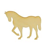Unfinished Horse Wood Cut Out Available in a Variety of Sizes and Thicknesses (1/4” Thickness, Jumbo