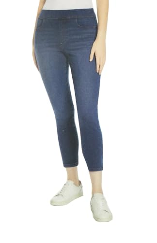 Gloria Vanderbilt Women's Pull On Mid-Rise Denim Crop Pant