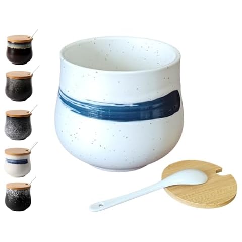 Homyne Blue Feather Sugar Bowl Cover