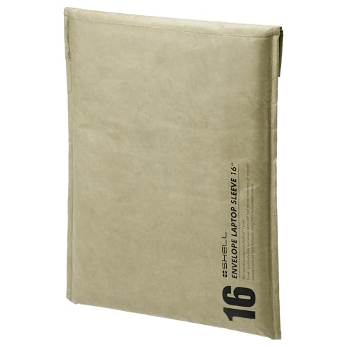 ハクバ HAKUBA PCスリーブ プラスシェル エンベロープ ラップトップスリーブ 16インチ対応 オリーブ 紙のような質感を持ちながら強度と耐久性を持ち、軽くて水にも強い新素材タイベック(R) 採用 AMZSPELLS16OV 4977187214987