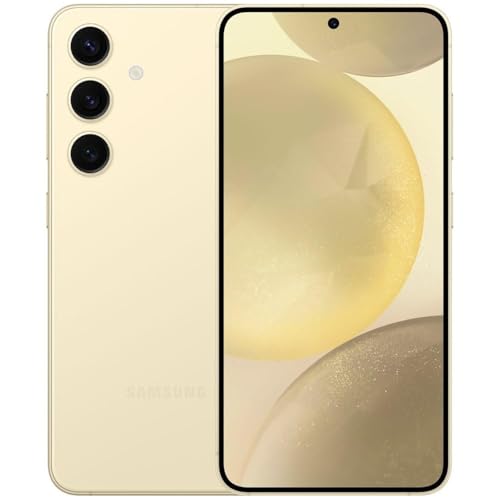 Image of Samsung Galaxy S24+ Plus 5G, US Version, 256GB, Amber Yellow - Unlocked (Renewed)