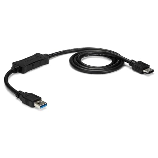 StarTech.com 80 cm USB 3.0 till eSATA-hårddisk/HDD/SSD-/ODD-kabel – S-ATA 6 GB/s adapterkabel