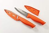 Original Tupperware TUPPERWARE Messer Essential-Serie orange (2) Universal Universalmesser
