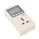 Moniteur d'alimentation, Tension de Fonctionnement 180 V ~ 260 V Puces Micro-informatiques précises Surveillance de la consommation d'énergie ABS Plug in Watt Kilowatt Tester pour Le ménage