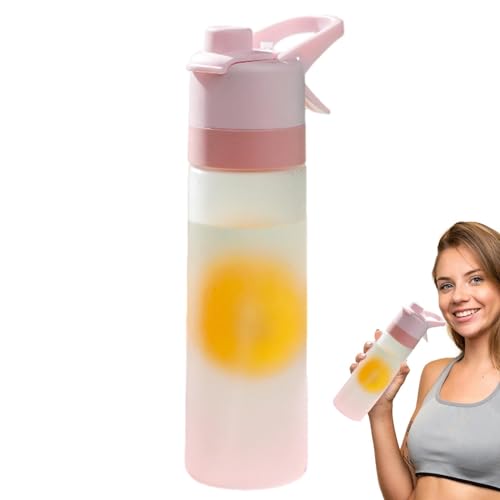 Water Bottle with Spray Mist - Water Spray Cup, 650ml Sports Water Bottle with Spray Mist | Mist Drinking Sports Bottle, Portable Mist Bottle for Fitness and Outdoor, Reusable Water Bottle