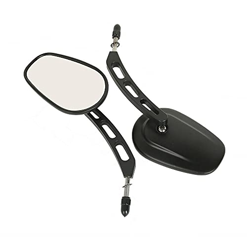 Espejos para moto FXDF y FLSTF negros antirvibración con rosca de 8mm