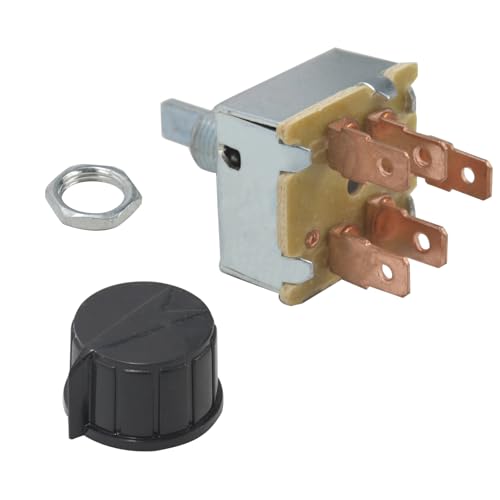 3159722 Rotary AC AIR Conditioning 3 Speed Blower Switch 12V Universal 'INDAK' Compatible with Four Seasons 35702 MEI 1151 Honda 00091-31511 Red Dot 71R1150 Freightliner INM2G754A Kenworth 71R1150