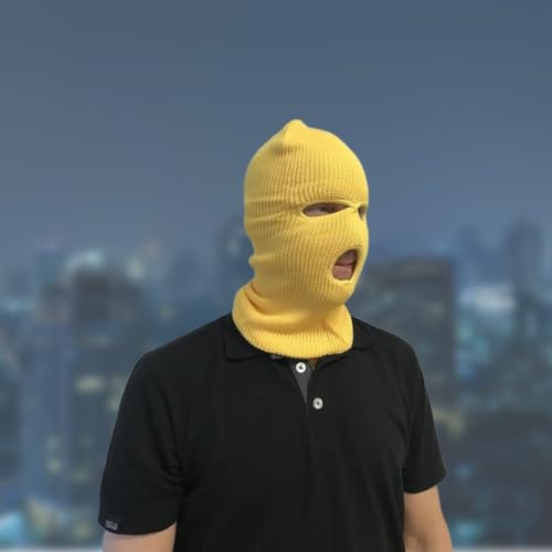 NW NATIONWEAR Rånarluva Balaclava – Ski Mask - Ski-Mask 3 Hole – Balaclava – rånarmask – Fröken Snusk – EPA Dunk – Raggardunk – skimask, Chaud et Durable – vue 5
