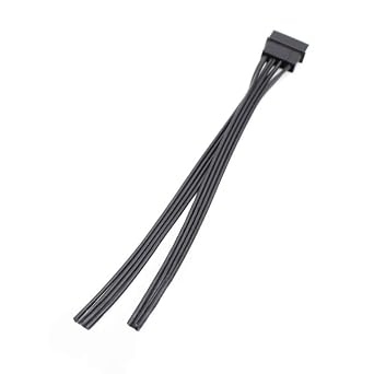 4-pin Molex 5.25 Male to Two 4-pin 3.5 Female Floppy Disk Drive FDD Y-Type Splitter M/F IDE DC Built-in Computer PC Power Cable