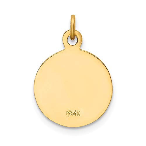 14K Yellow Gold Saint Paul Medal Charm 12Mm Width #TOP2